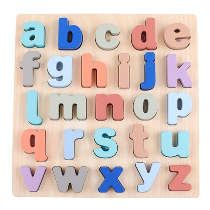 Wooden Toy Alphabet ABC Letter Puzzle Kids Learning Toys Puzzle