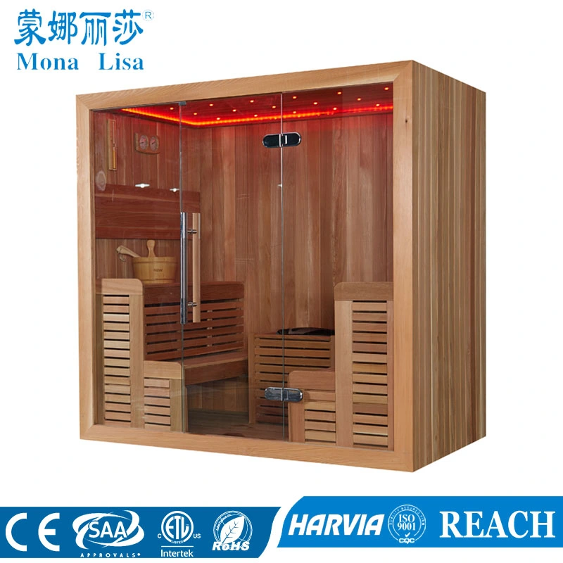 Two-Side Seating Type Wooden Dry Sauna Room (M-6043)