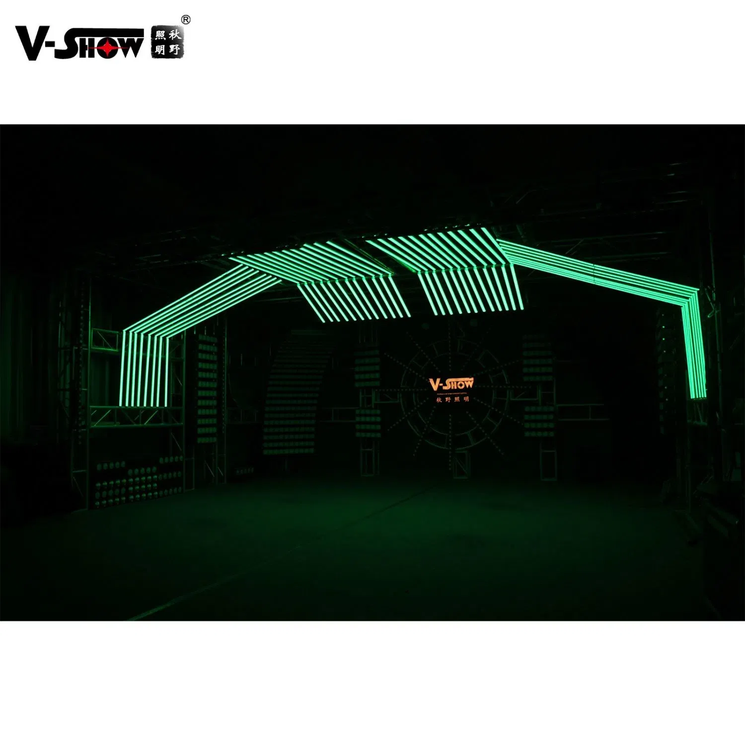 V-Show 16PCS Pixel Tube and 1PCS Controller with Carton LED Tue Pixel Professional Fixture Aluminum Wire Colorful Running