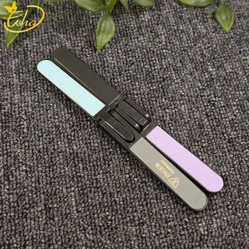 Factory 4 Sided Sunshine Nail File Plastic Nail File Polishing