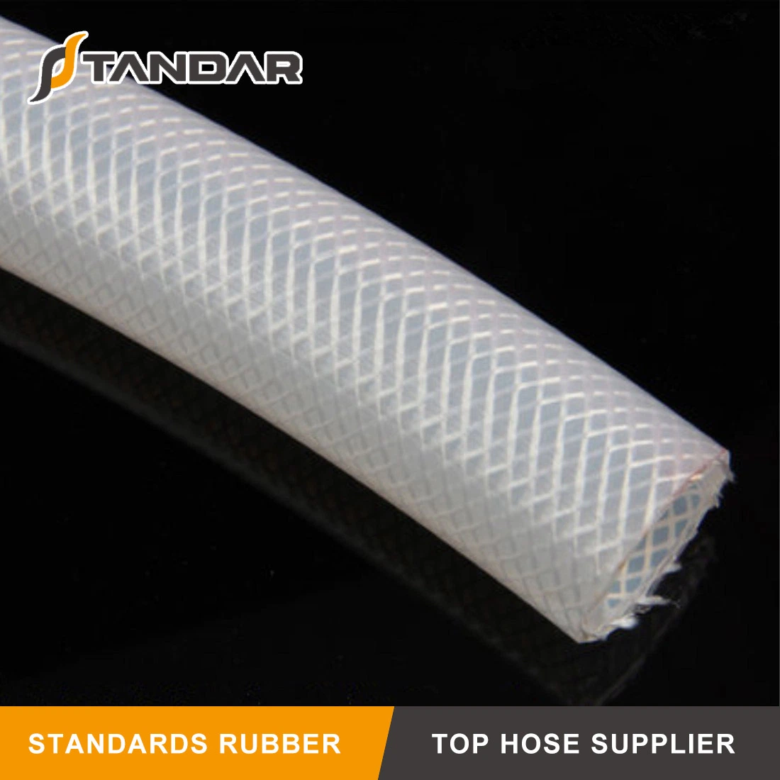 FDA High Pressure Silicone Rubber Fabric Braided Hose Used on Car