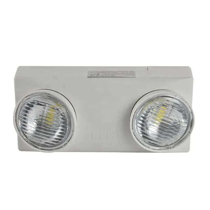 Luz de emergencia LED resistente a explosiones de doble cabezal recargable y multifuncional resistente al agua