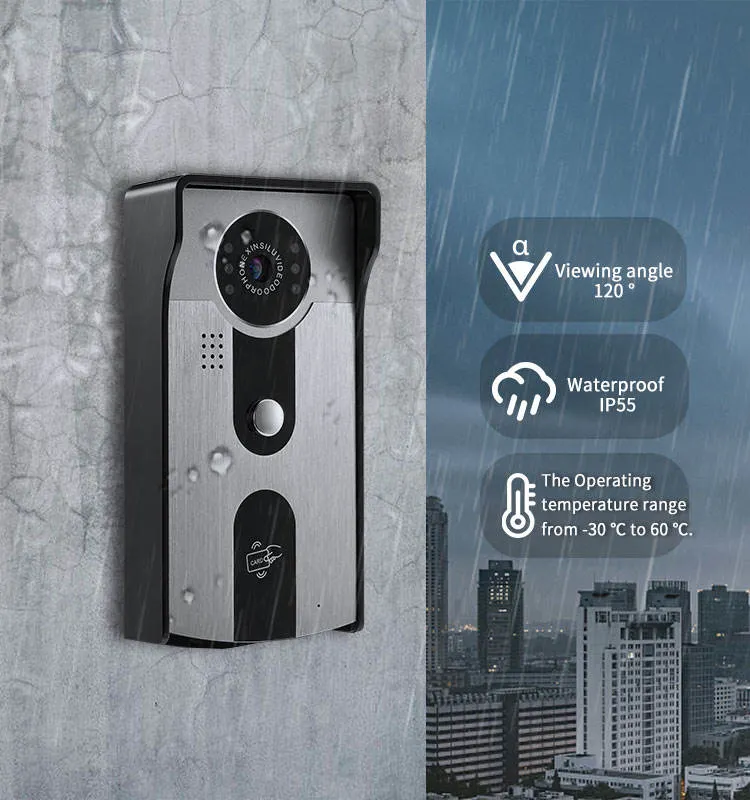 Factory Direct Good Quality Smart Video Doorbell with Waterproof Camera Video Door Phone System Intercom Doorbell