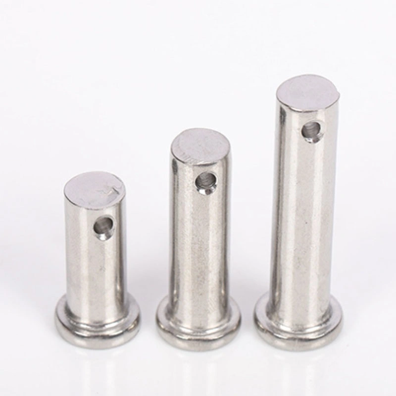 A2 Shaft Flat Cylindrical Locating Pins Safety Lock Clevis Pins with Hole