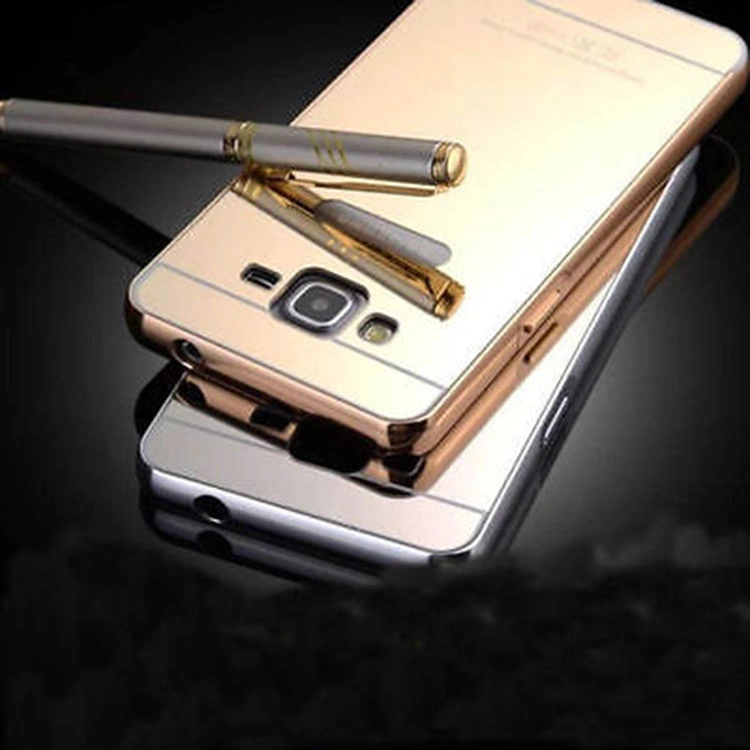 Super Thin Metal Frame Plated Mirror Case for Sam