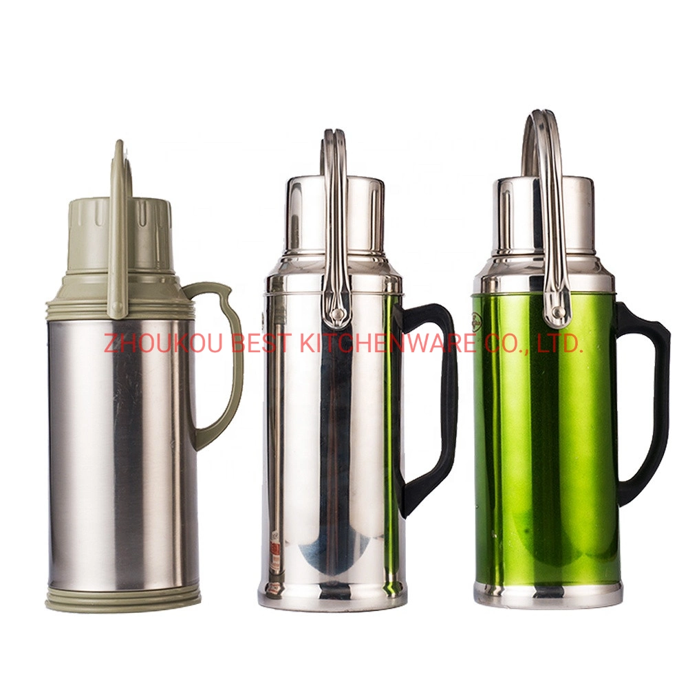 1L 1.8L 2L 3.2lglass Refill Silver Hot Cold Tea Coffee Water Vacuum Flasks Stainless Steel