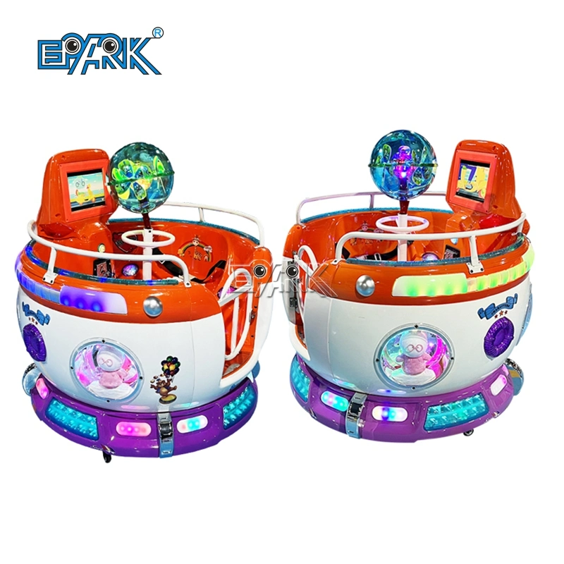 2 Seats Rotating Kids Ride Amusement Rides Kids Riding Revolving Cup MP5