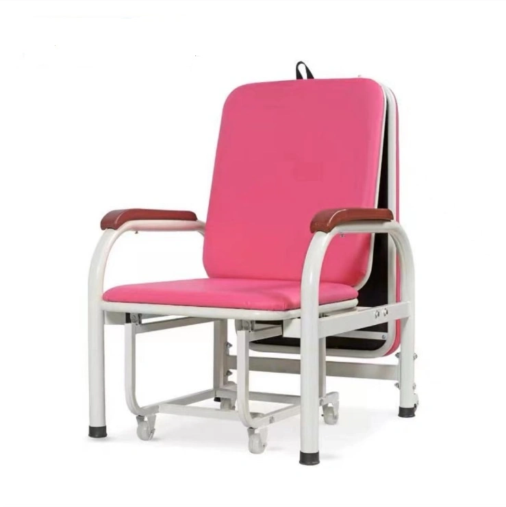 Good Service Children Accompany Patient Room Memory Foam Folding Accompaniment Chair with CE