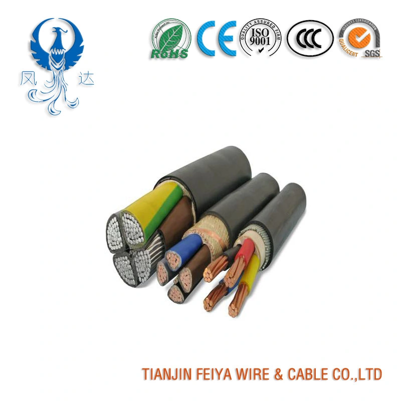 4*2.5 N2xh N2xch Power Cables Al Cu Concentric Conductor 0.6/1kv XLPE Insulated Flame Retardant Armoured Power Cable