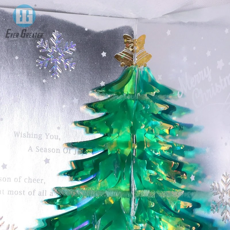 Customized Promotion Christmas 3D Plastic Gift Cards