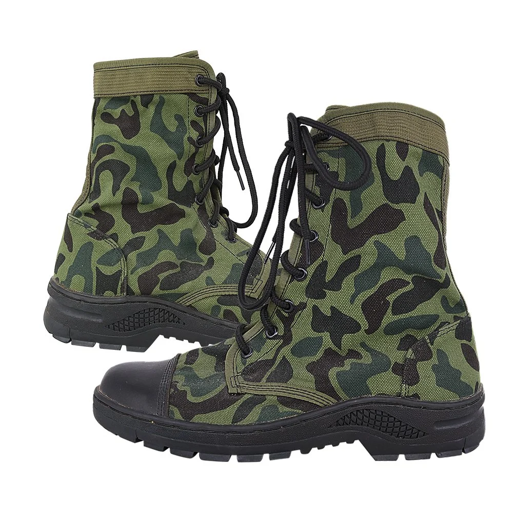 Doublesafe táctico militar usa botas de camuflaje verde de la policía