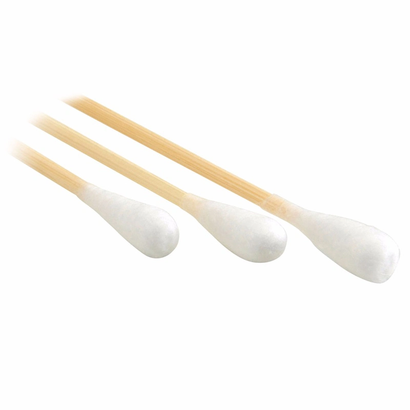 Organic Private Label Q-Tips des cotons-tiges plus de Nettoyage de l'oreille bâton du bambou Coton-tiges stériles médicales coton-tige