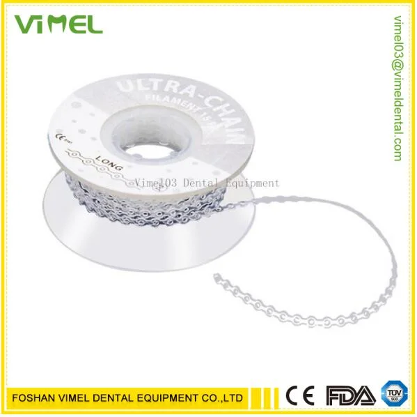 Dental Orthodontic Elastic Rubber Power Ultra Chain Clear Transparent