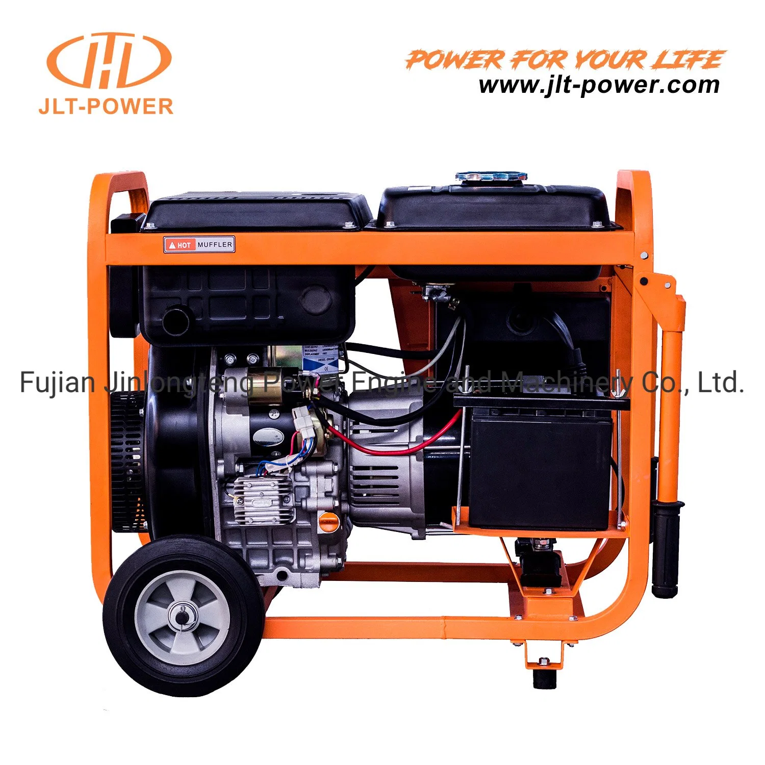 Small Open Frame Kipor Type Diesel Generator Low Price Portable Mobile Power 2kw 2kVA 5kw 5kVA 6kw 6kVA 7kw 7kVA with Key Start, Hand and Wheels