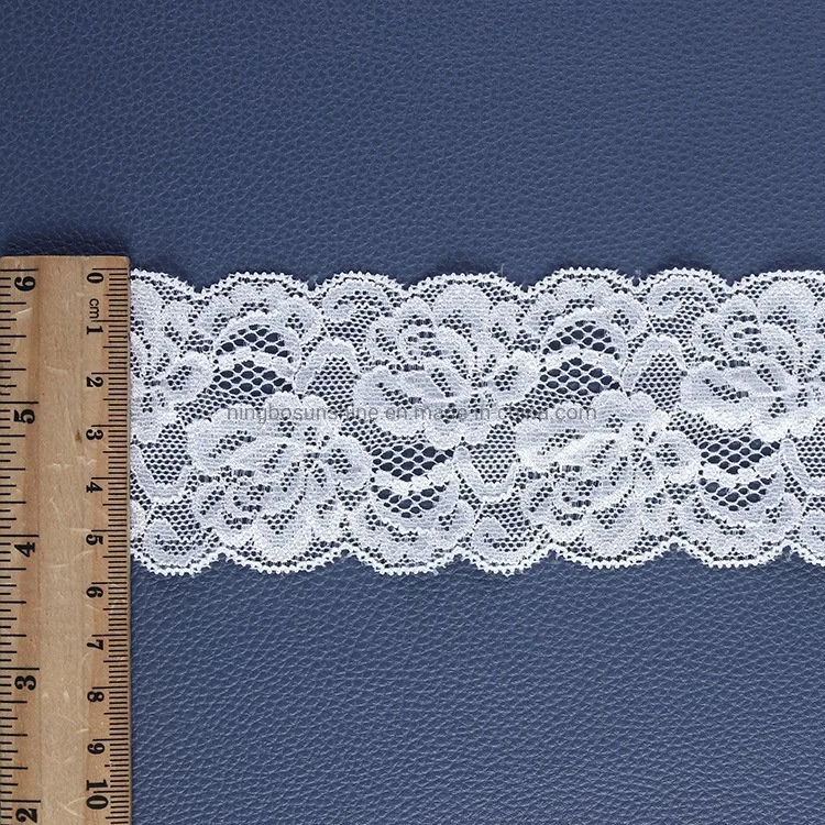 Stretch Lace Trim Soft Nylon Spandex Elastic Lace