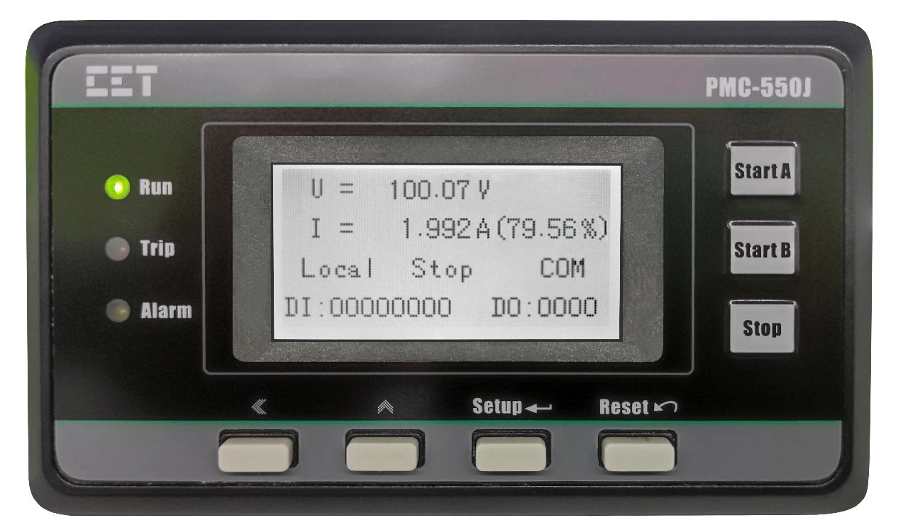 PMC-550J Protection moteur basse tension moniteur de contrôle pour mesure de puissance électrique compteur avec écran LCD large RS-485 I/O