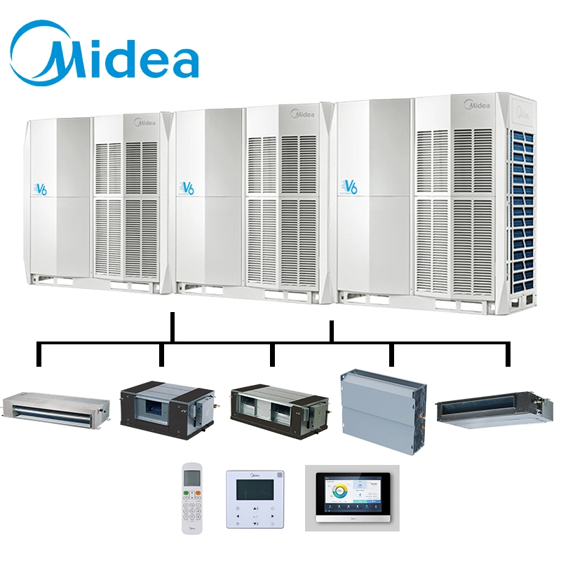 Midea 202kw (60) 50 Hz à haute efficacité G-échangeur de chaleur de type R410A DC INVERTER Vrv Vrf Système central de l'unité de climatisation