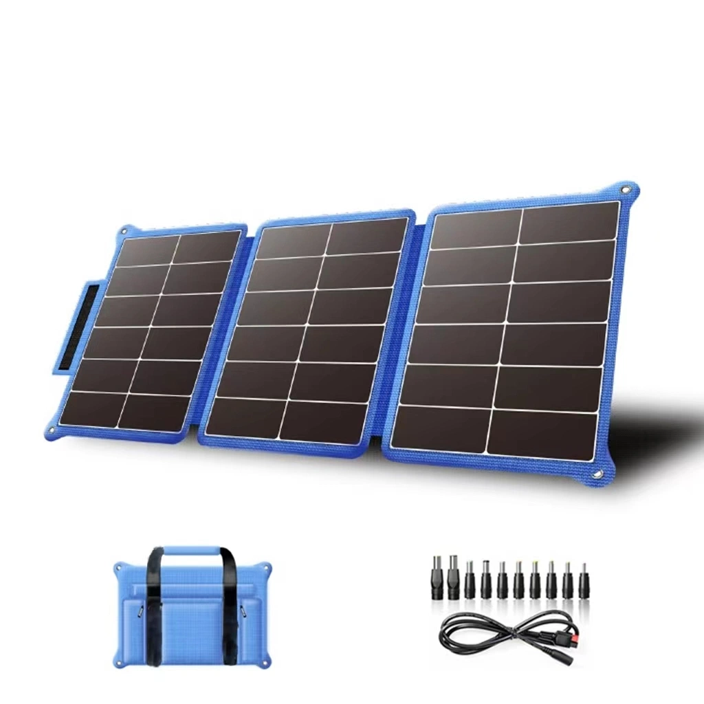 Revestimiento duradero ETFE 420W Mono células Foldable Panel Solar 24V Cargador solar portátil para camping