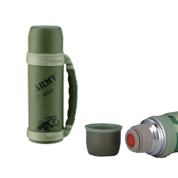 1.5L/2L Mode personnalisé vide en acier inoxydable de camouflage Travel Hot Pot pot de café turc