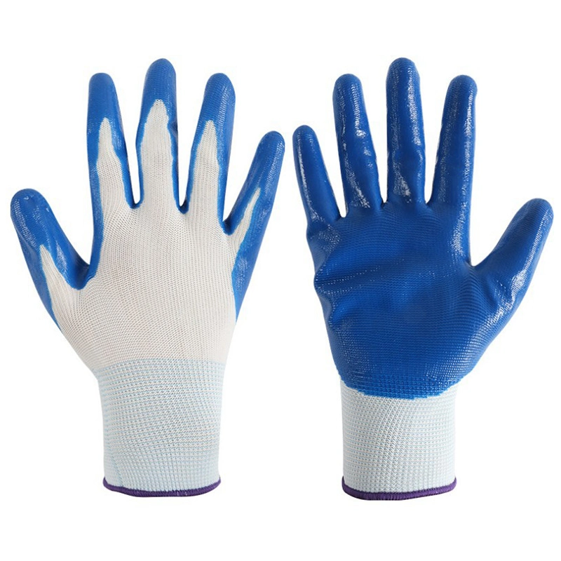 Нейлоновые нитриловые защитные перчатки расходные материалы промышленной обработки оптовая торговля
