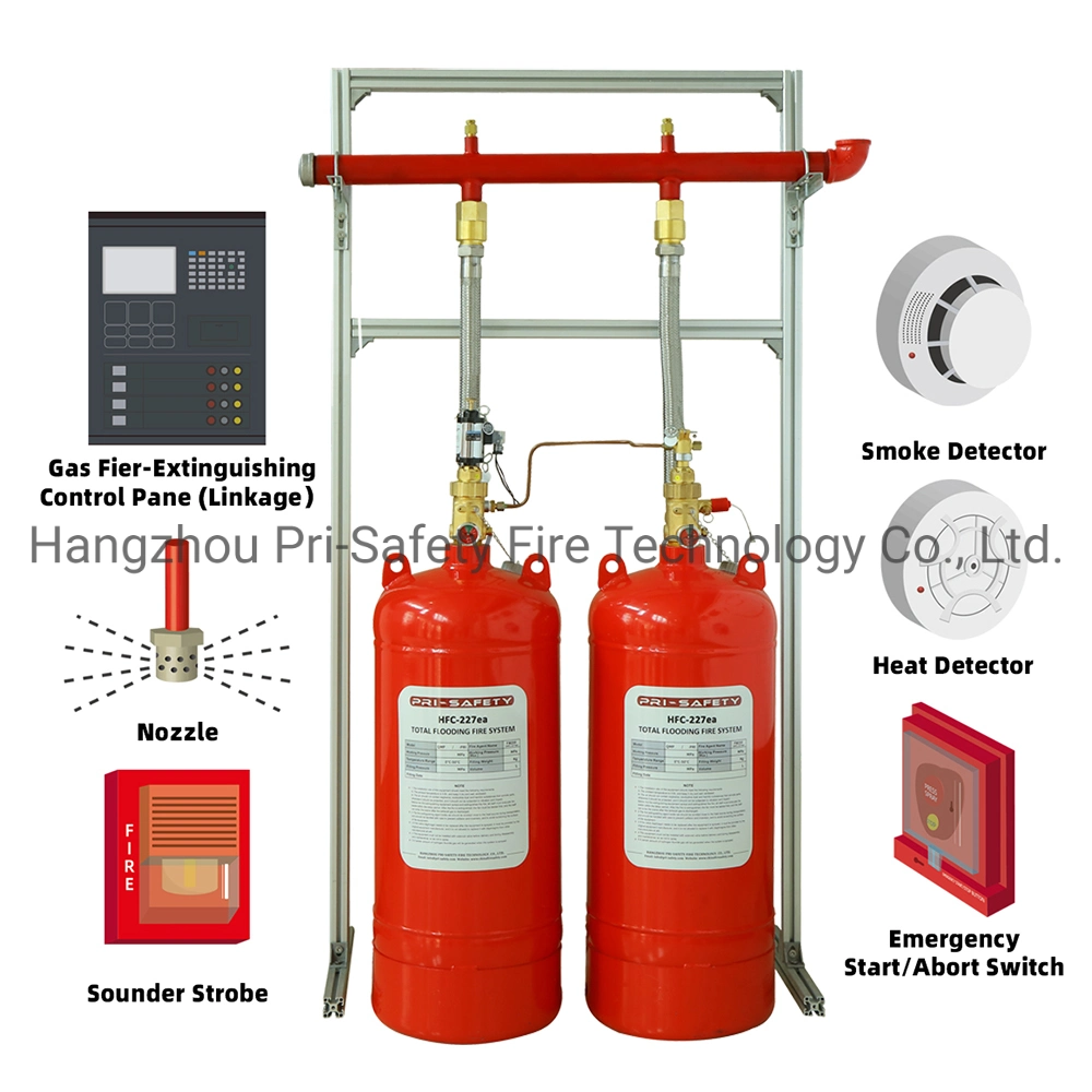 Gas FM200 Total Flooding Fire System for Power Transformer