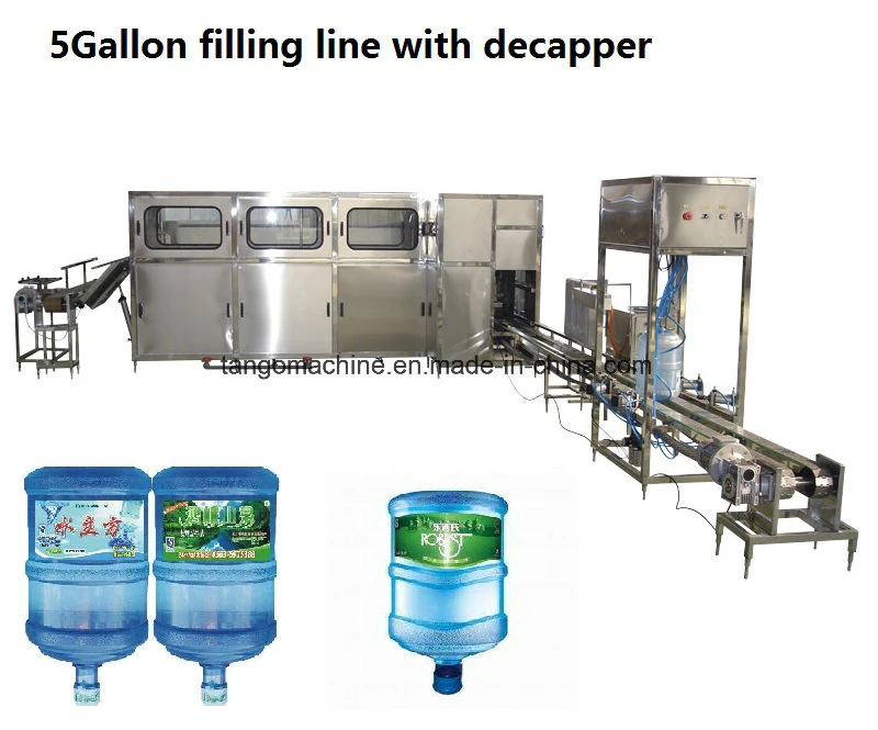 Complete Automatic 5 Gallon Barrel Drinking Water Filling Bottling Machine