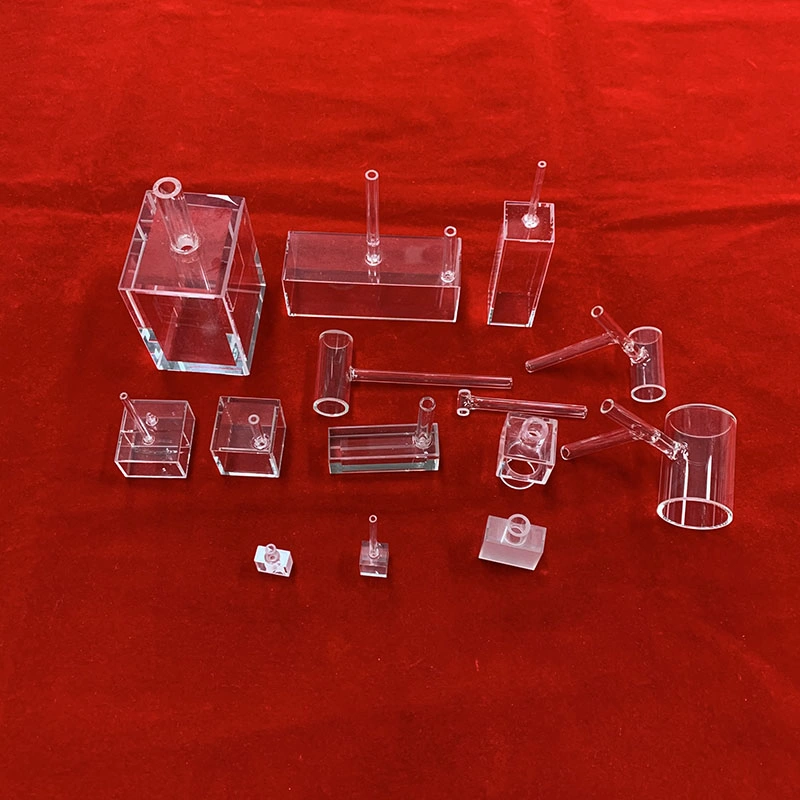 Customized Quartz Glass Cuvette for Atomic Magnetometer Fused Silica Atomic Chamber