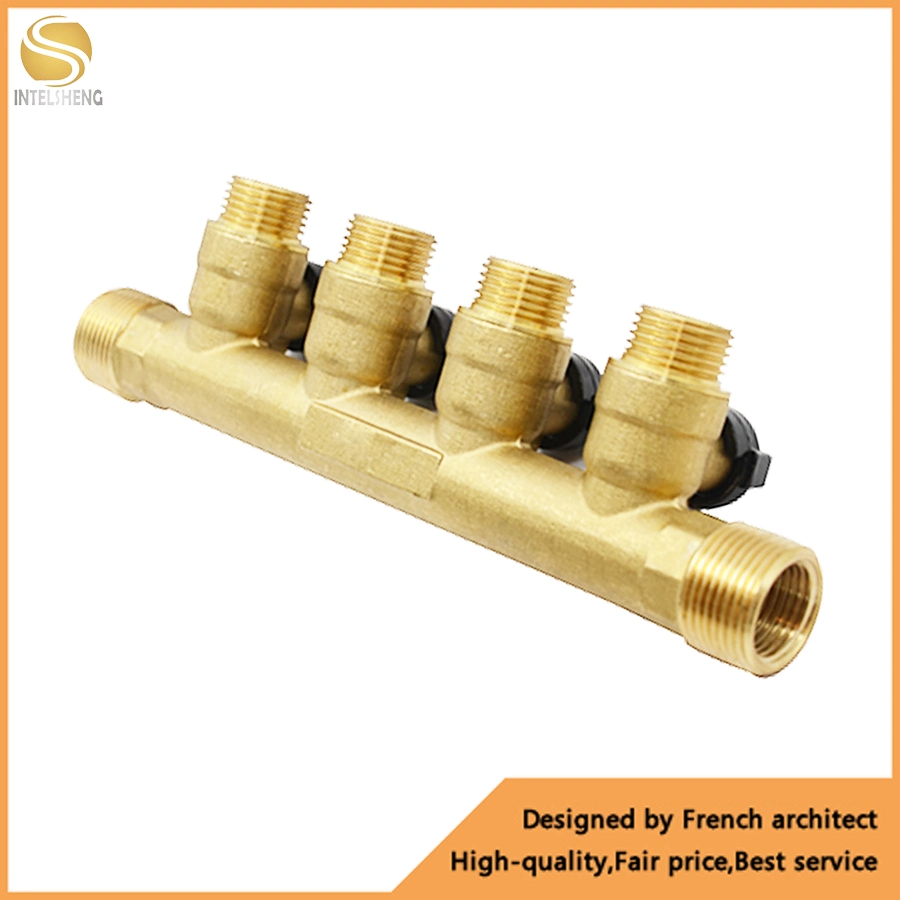 2 Way Brass Hydraulic Manifolds with Safety Quality for Heating