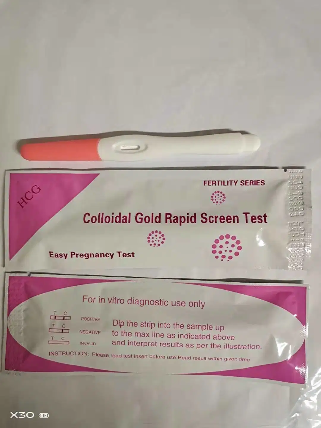 Medical Disposable HCG Pregnancy Test Strip Rapid Testing Kit