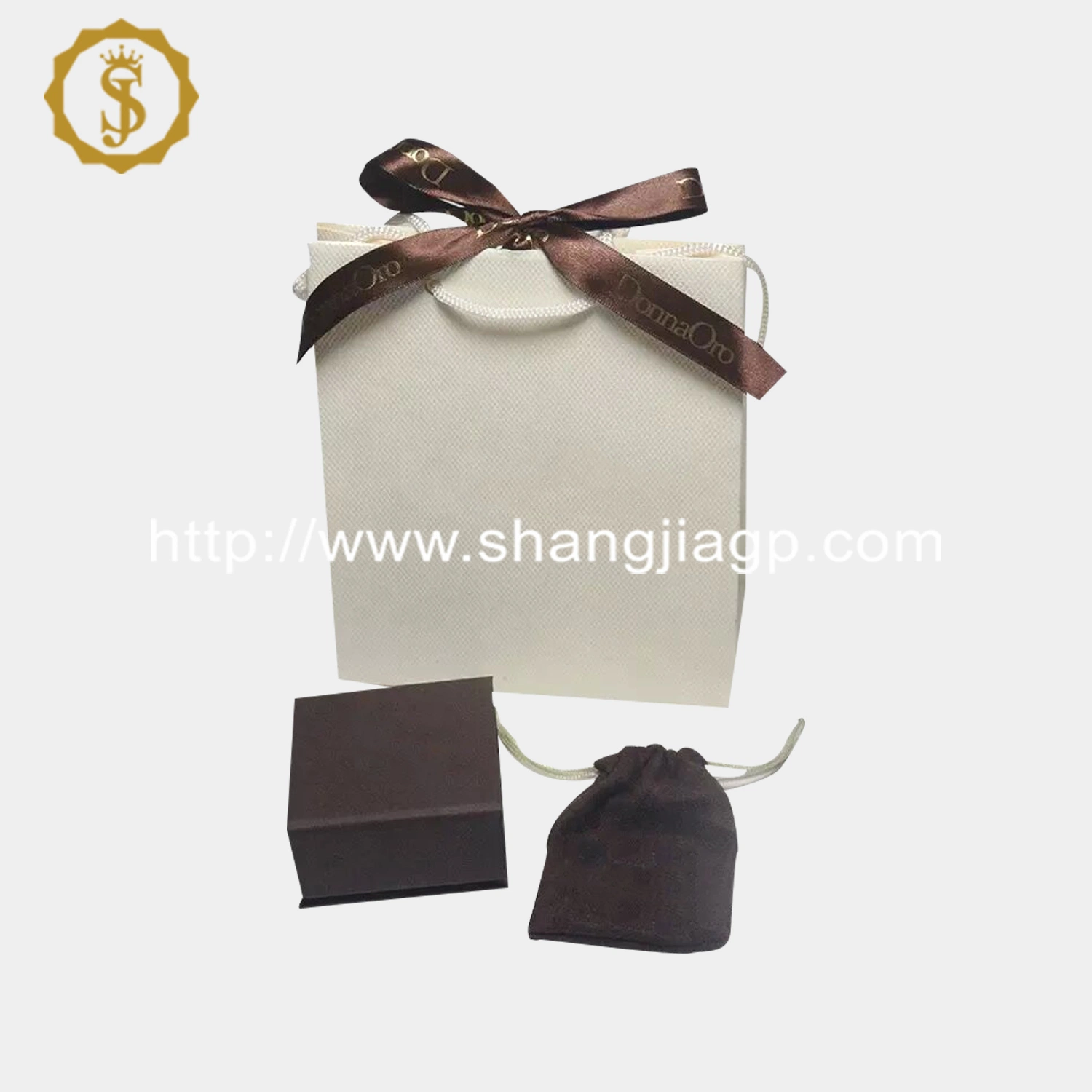 Free Sample Hot Selling Luxury Packaging Vintage Design Bangle Earring Necklace Ring Paper Jewelry Box Set with Pouch