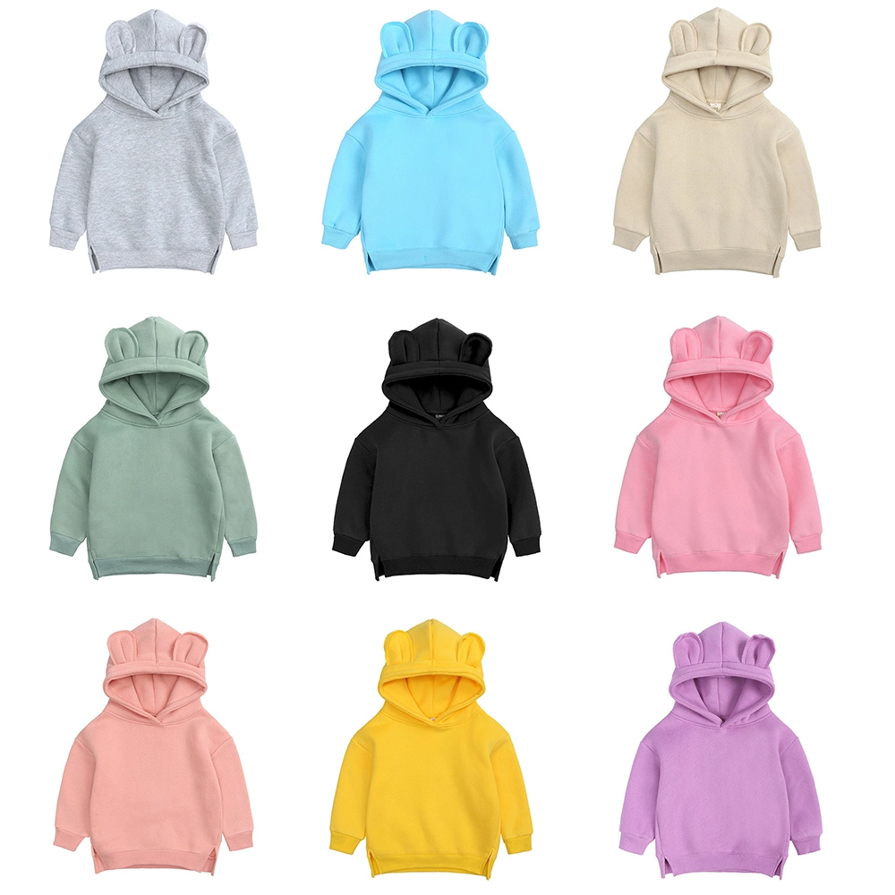 Baby Boys Girls Clothes Winter Spring Cute Hoodies Korean Kids Hoodie Thicken Fleece Sweatshirt Children&prime; S Clothing