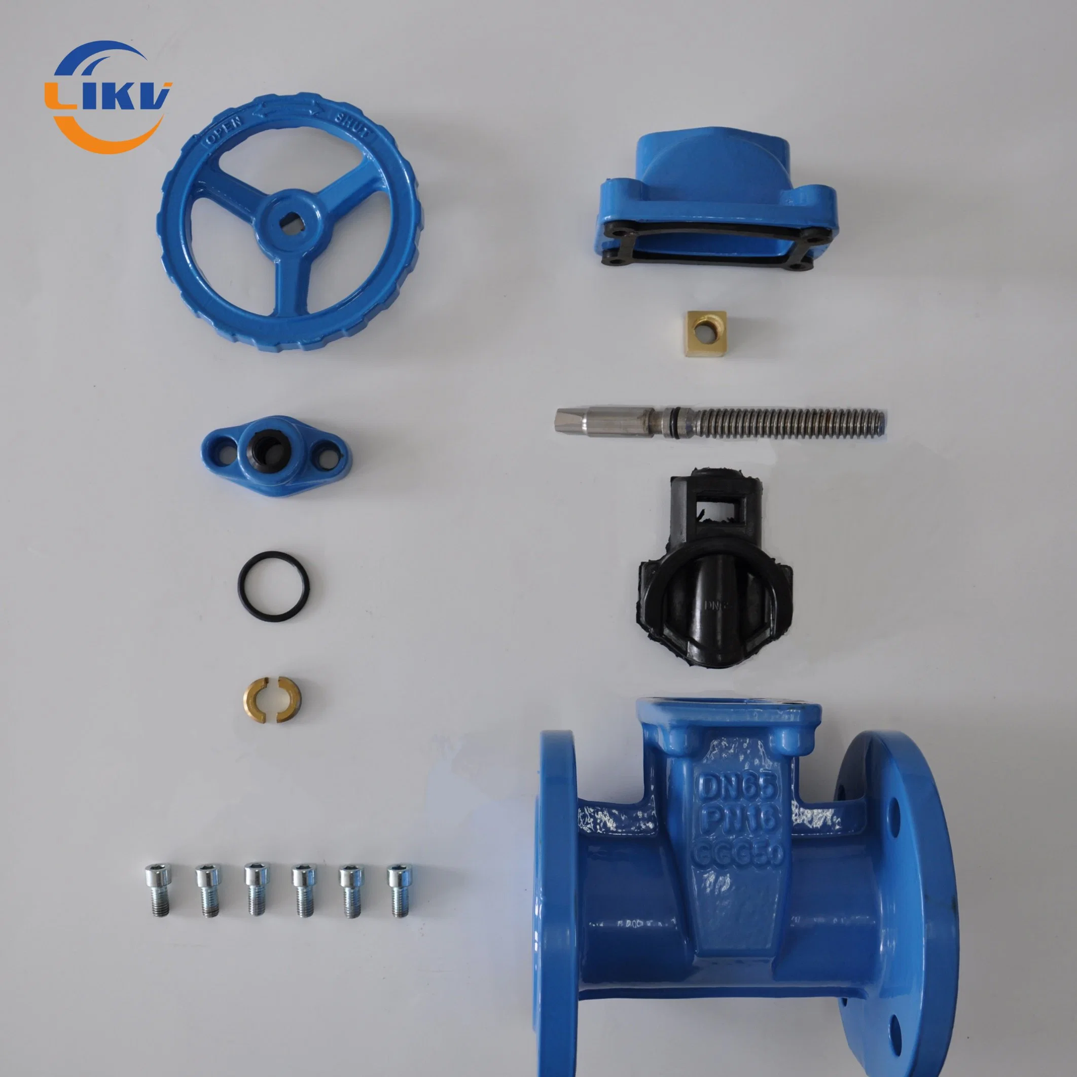 HDPE Pipe 4in 6 Inch Customized Non Rising Spindle Elastic Seat Water Sluice Gate Valve High quality/High cost performance 