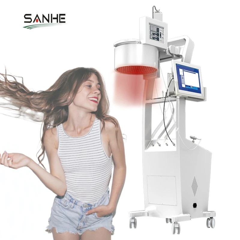 Лечение 650 нм потери роста волос диодного лазера салон оборудования