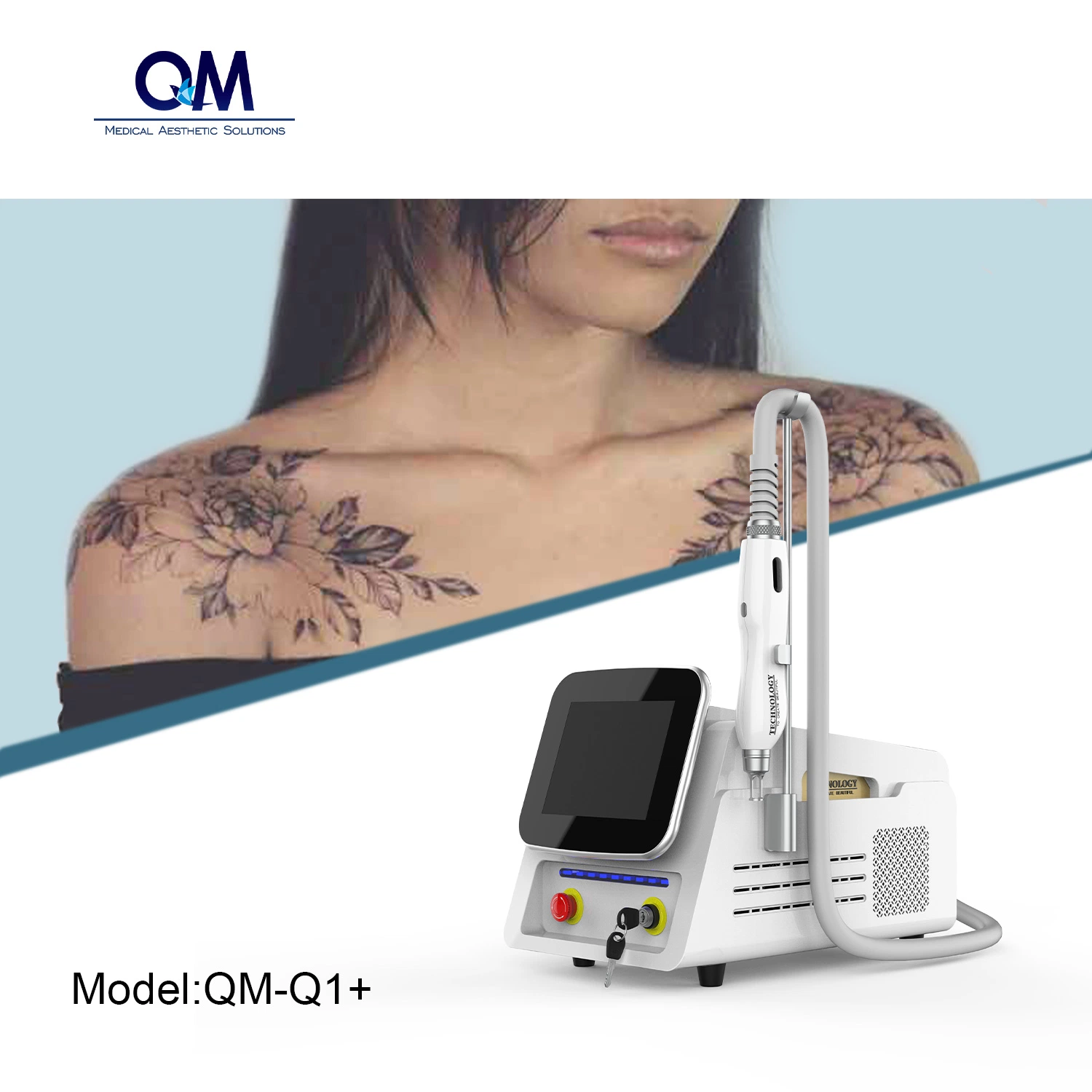 العلاج بالمستحضرات بالليزر / Q Switch ND YAG Laser Tattoo معدات الإزالة