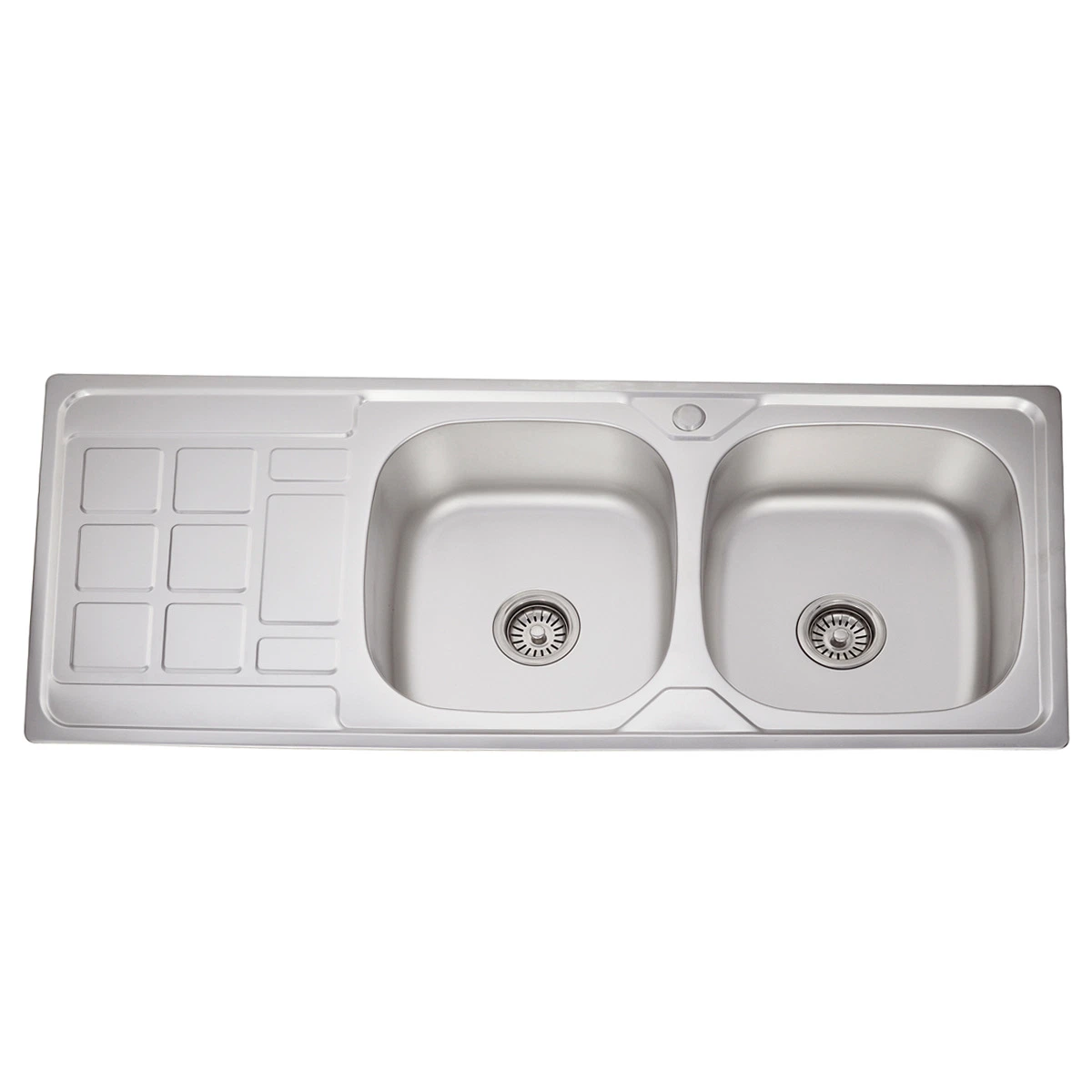 Stainless Kitchen Double Bowl with Drain Sink Wda12050-F
