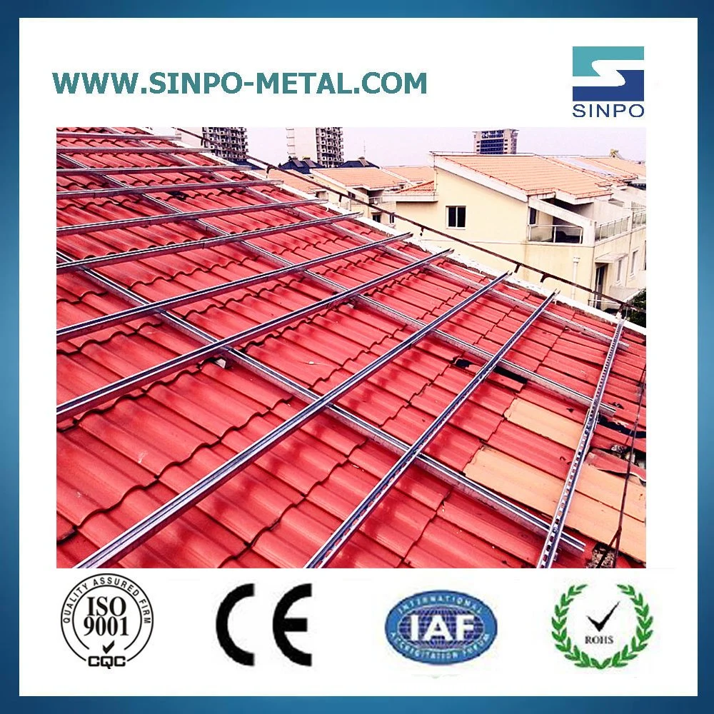 Aluminum Extrusion Solar Solar Panel Mounting System Solar Mounting Support for Tile Roof