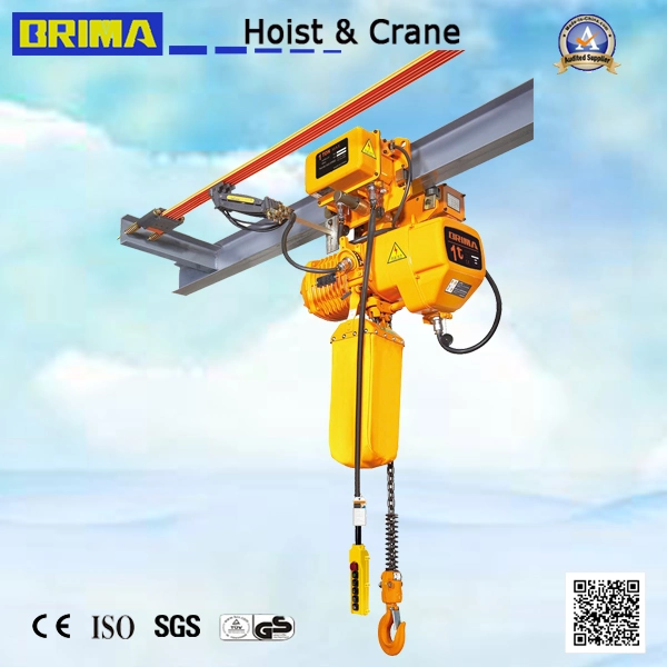Brima 1t Double Speed Electric Chain Hoist with Electric Trolley