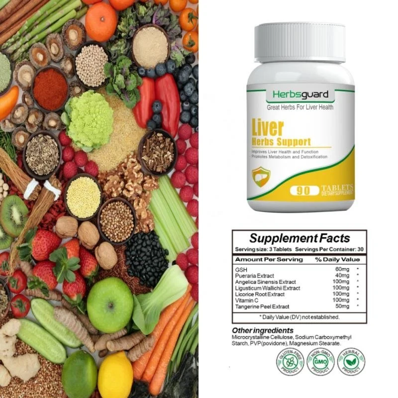 120 Tablets Natural Solution Healthy Liver Immune Herbal Extracts Dietary Supplement