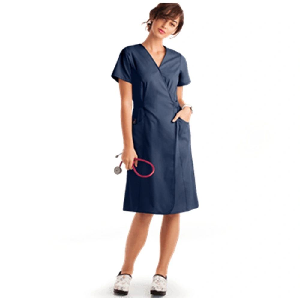 China Doctor Nurse Scrub Dresses Girl Casual Dresses Woman Apparel