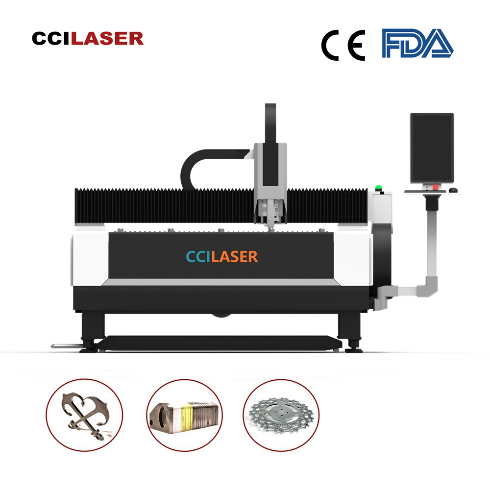 Hochpräzises 3015-1500W Blech Single Table Fiber Laser Schneiden Maschine