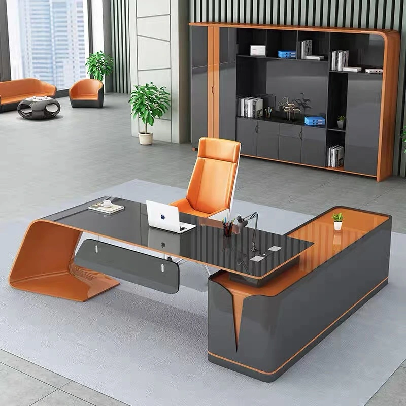 Office Furniture Luxury Office Desk MDF Boss Secretária Executiva