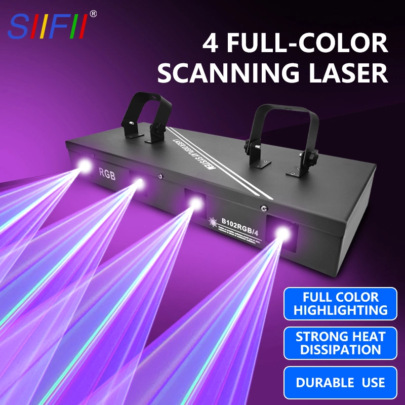 Hot Sale 3D RGB Laser Color Animation Stage Club Light Music Control DJ Lights DMX Party Beam Projector Light