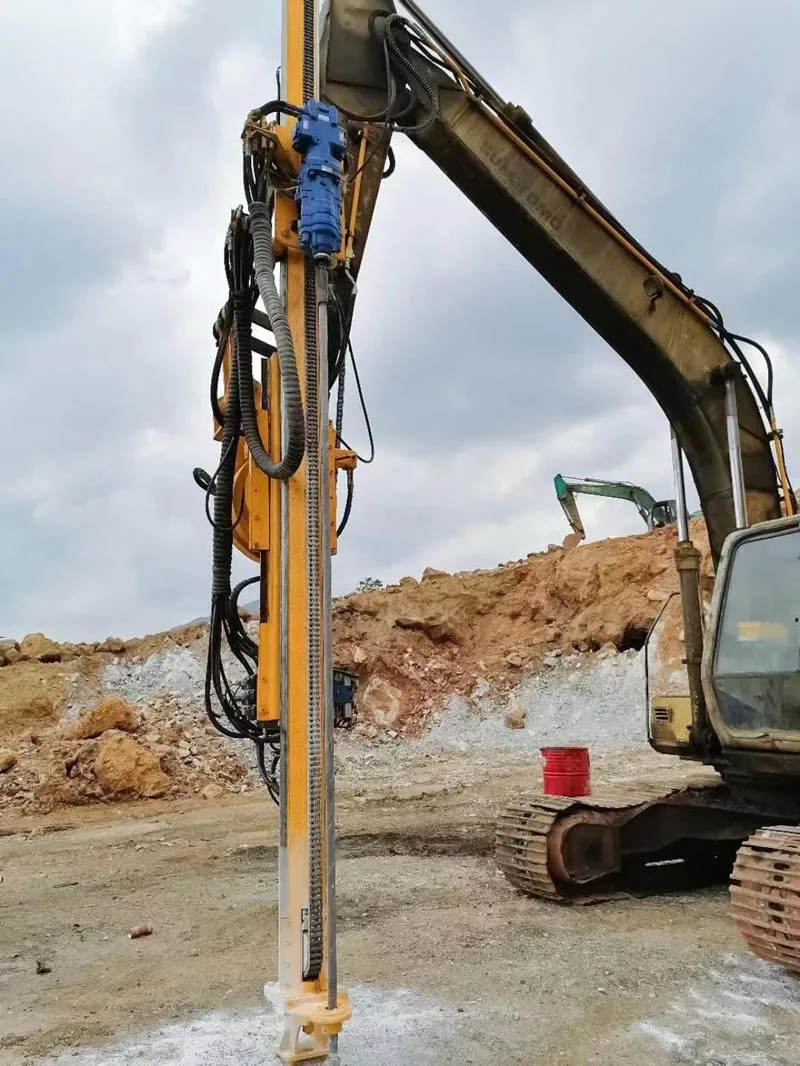 Pd90A Hydraulic Excavator Mounted Rock Drilling for Borehole Drilling