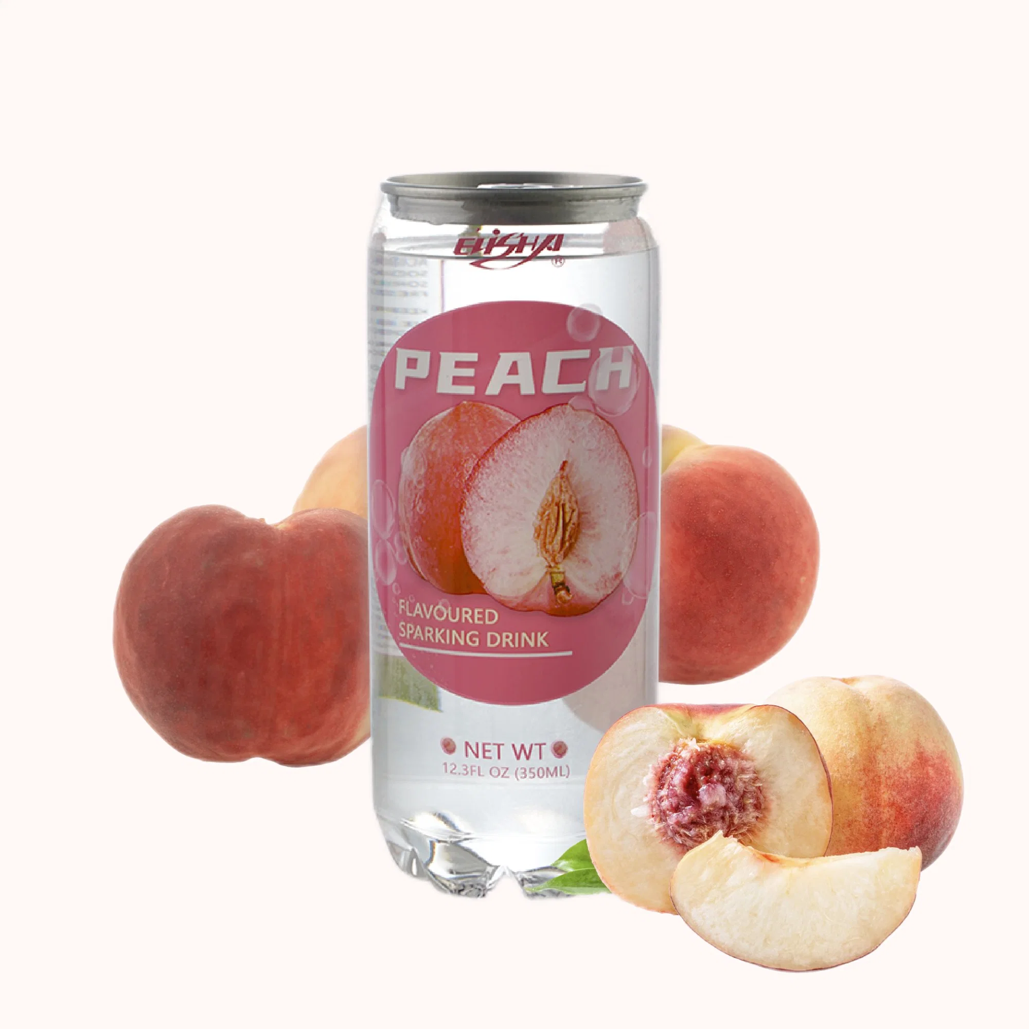 350ml Pet Can Peach Flavor Soft Drink/ Sparking Drinks