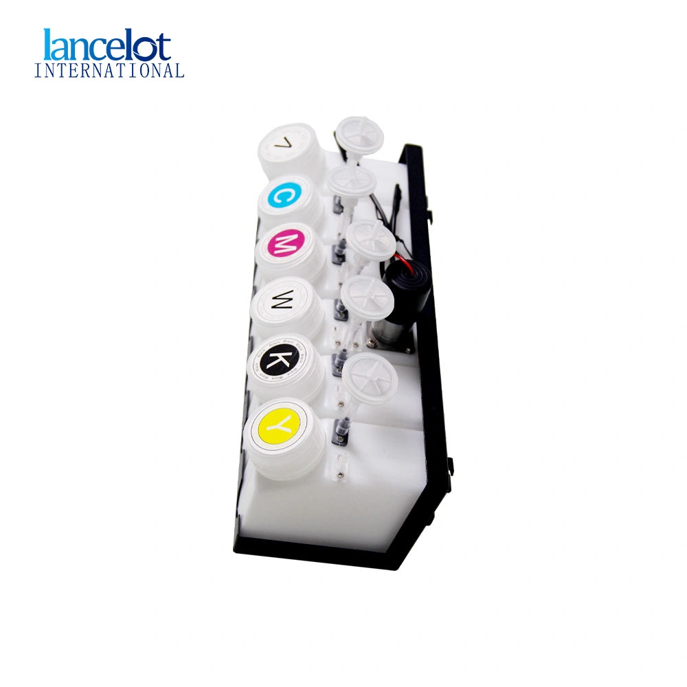 L1800 1390 Ink Cartridge with Stirring Function 250ml Capacity 250ml Dtf Ink Tank Cartridge Cmykw 5 Color