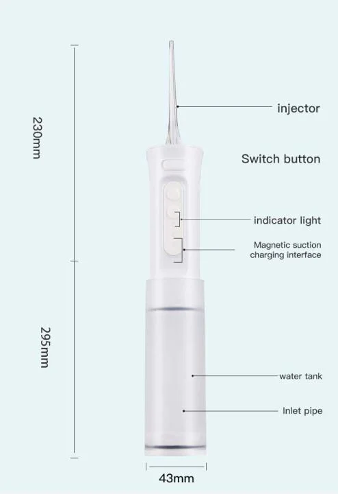 Personal Care Ipx7 Waterproof Scalable Portable Rechargeable Electric Oral Irrigator