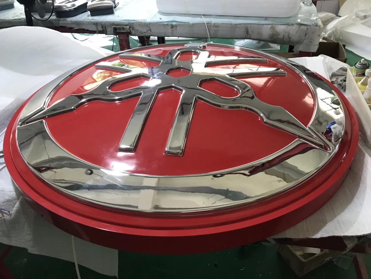 Advertising Logo Sign Acrylic Chrome Epoxy Resin Car Logo