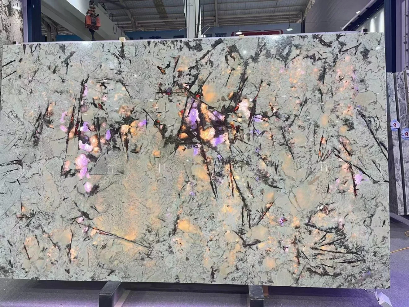 Natural Marble Slate Chinese Landscape Painting Agate Is Suitable for Villa TV Background Wall Club