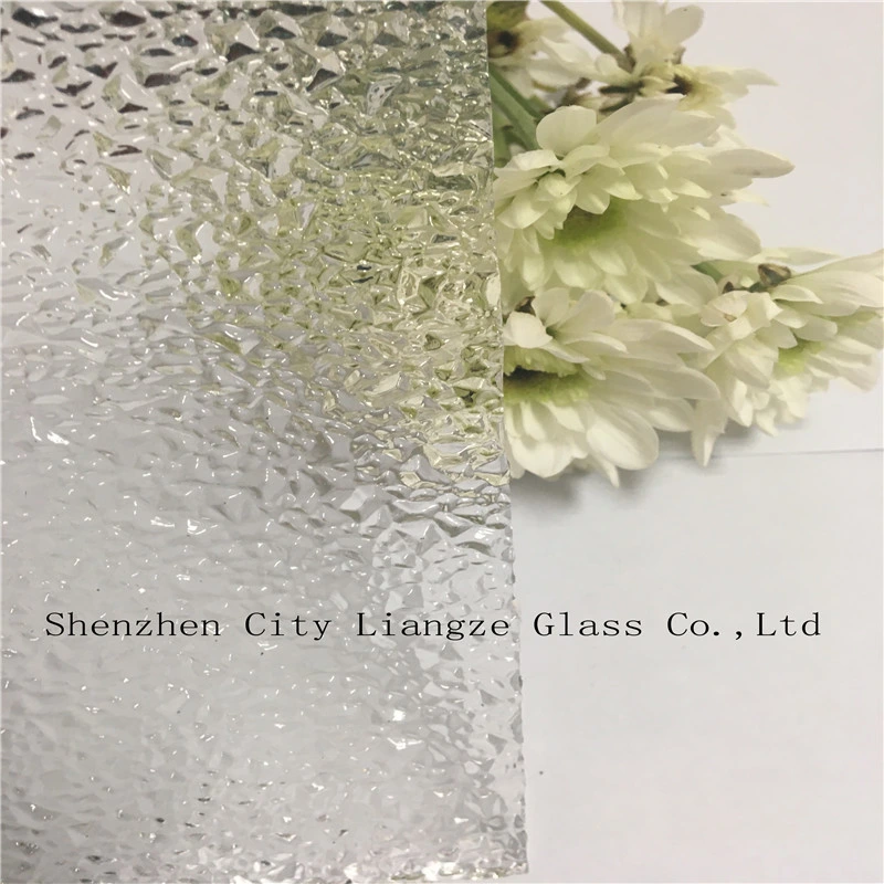 3mm-8mm Clear Figured Architectural Kasumi Pattern Flat Design Glass