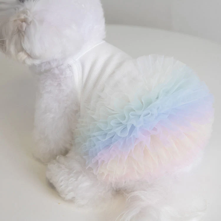 Newest Cute Dog Tutu Dress Spring Summer Pet Yan Dress Clothes